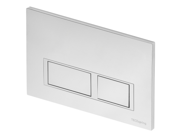 Инсталляция TECEspring (панель-прямоугольные кнопки, хром глянцевый)  /модуль, комплект крепежа, панель смыва, комплект патрубков, фановая труба, изоляционная пластина/